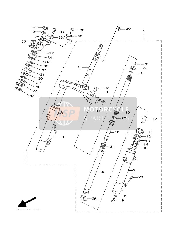 Yamaha VP300 VERSITY 2002 Timone per un 2002 Yamaha VP300 VERSITY